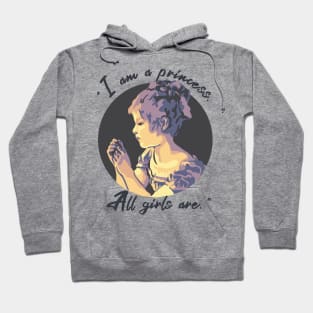 A Little Princess Portrait and  Quote Hoodie